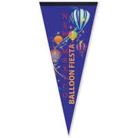 Durable, premium pennant measuring 17" x 40" with a sewn strip.... from ASI...