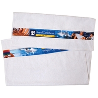 Towel measuring 28" x 54" with a Spectra color imprint allowing... from ASI...