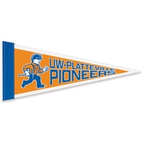 Durable, classic white felt pennant measuring 5" x 12" with a... from ASI...