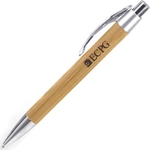Palisade Bamboo Click Action Ballpoint Pen
