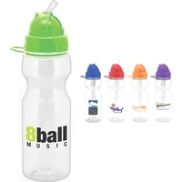 22 oz. water bottle with screw-on domed lid with soft, retractable... from...