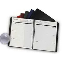 Academic/student planner with leatherette cover and motivational sayings....