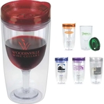 Merlot Mate 10 oz Double Wall Wine Glass Shaped Tumbler