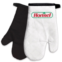 Oven mitt made of polyester with black trim and a black... from ASI 66390 LarLu