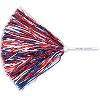 Imprinted Pom with 6" Stick Plastic Handle