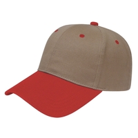 Low profile six panel structured cap with contrasting visor.... from ASI...