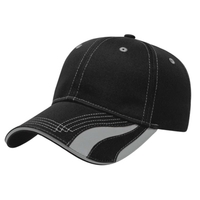 Chino twill low profile six panel structured cap with reflective visor,......