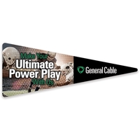 Pennant Shaped Small Car Magnet