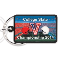 Black Rectangle Key Ring