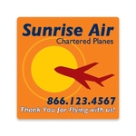 Square Full Color Laminated Magnet