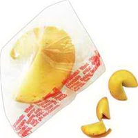 Fortune cookies with custom fortunes in clear wrapper.... from ASI 44900 NC...