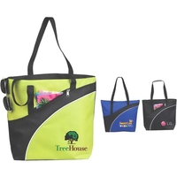 Bellina Zippered Poly Canvas Tote