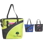 Bellina Zippered Poly Canvas Tote