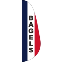 3' x 10' Message Feather Flag - Bagels