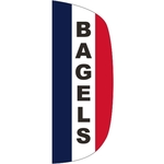 3' x 8' Message Flutter Flag - Bagels