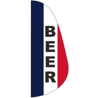 3 x 8' Beer message feather flag, feather style.... from ASI 80228 Quinn