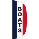 3' x 8' Message Flutter Flag - Boats