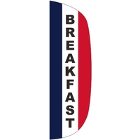 3' x 10' Message Flutter Flag - Breakfast