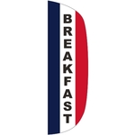 3' x 10' Message Flutter Flag - Breakfast
