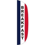 3' x 12' Message Flutter Flag - Breakfast