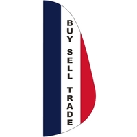3 x 8' Buy, Sell, Trade message feather flag, feather style.... from ASI...