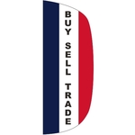 3' x 8' Message Flutter Flag - Buy, Sell, Trade