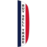 3' x 12' Message Flutter Flag - Buy, Sell, Trade