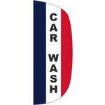 3' x 8' Message Flutter Flag - Carwash