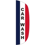 3' x 10' Message Flutter Flag - Carwash