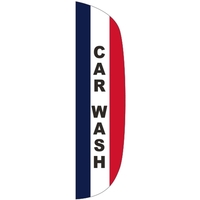 3' x 12' Message Flutter Flag - Carwash