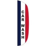 3' x 12' Message Flutter Flag - Carwash