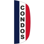 3' x 8' Message Flutter Flag - Condos