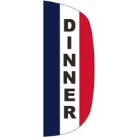 3' x 8' Message Flutter Flag - Dinner