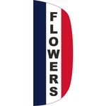 3' x 8' Message Flutter Flag - Flowers