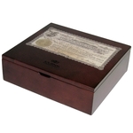 Wood Presentation Box, 9" x 8" x 2.75"