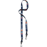 1/2" Dye-Sublimated Double Swivel Snap Hook Lanyard