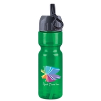 28 oz Transparent Sports Bottle with flip straw lid.... from ASI 55990 Garyline