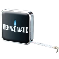 Domed Chrome Metal Case Tape Measure