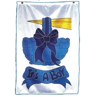 28" x 33" "It's A Boy" screen printed stock design flag.... from ASI 31260...