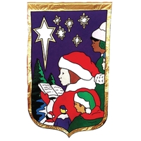 Christmas stock design flag