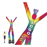 12 foot tall, 2 legged inflatable air dancer made of urethane... from ASI...