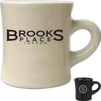 10 oz. Diner ceramic mug.... from ASI 36705 Archer's Decorative Glass Corp /...