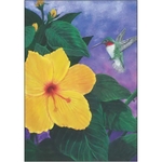 Hummingbird and Hibiscus