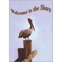 12" x 18" garden size sublimated flag with two-sided pelican design;... from...