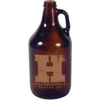 64 oz. Amber Growler.... from ASI 36705 Archer's Decorative Glass Corp /...