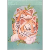 26" x 38" sublimated flag with two-sided tiger cubs design; fits... from ASI...