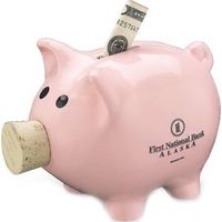 7" L Corky Piggy Bank
