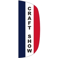 3' x 8' Message Flutter Flag - Craft Show