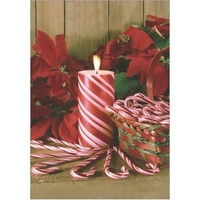 28" x 40" sublimated flag with two-sided candy cane and poinsettia... from...