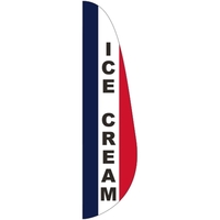 3 x 12' Ice Cream message feather flag, feather style.... from ASI 80228 Quinn